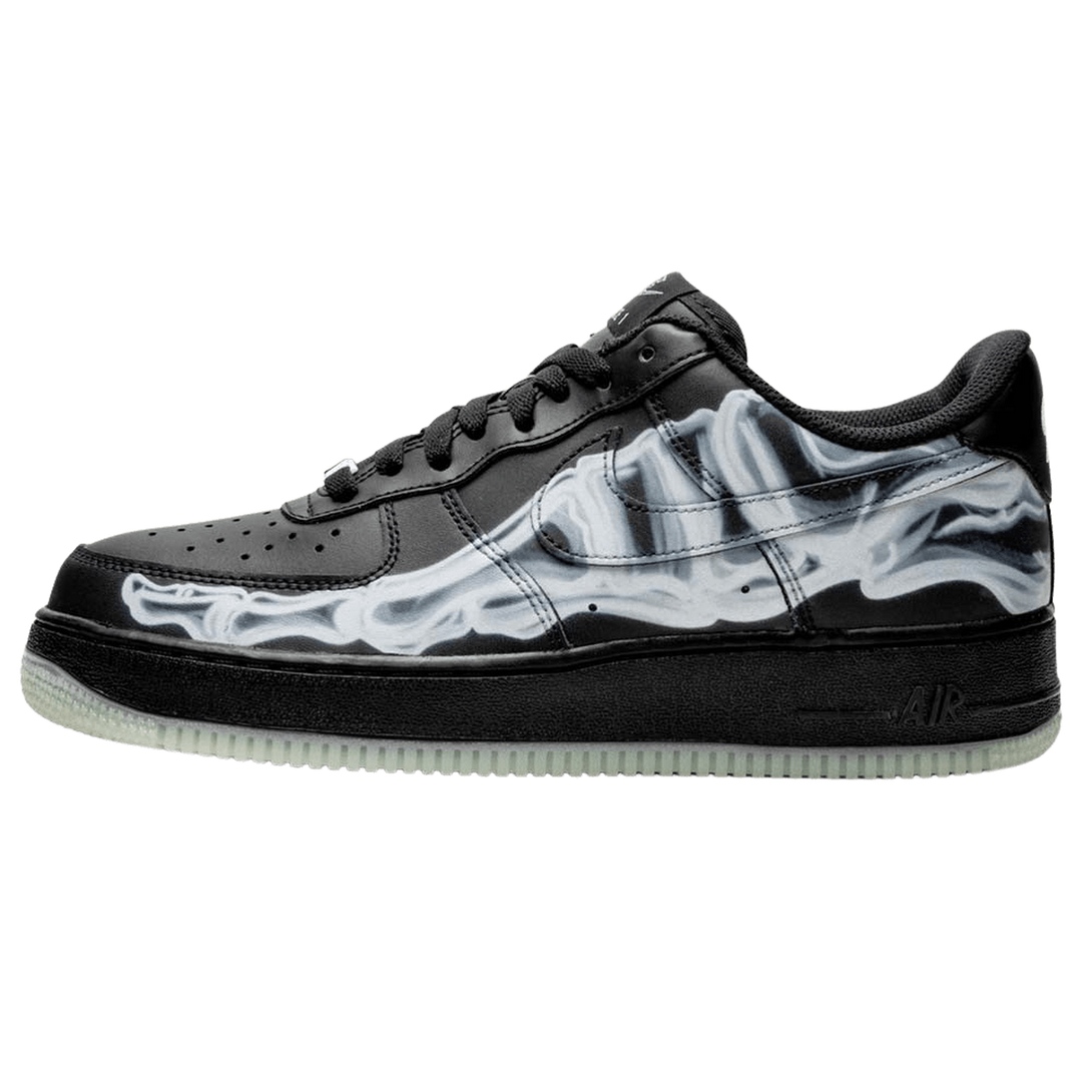 Nike Air Force 1 '07 QS 'Black Skeleton'- Streetwear Fashion 950 - levefly.com