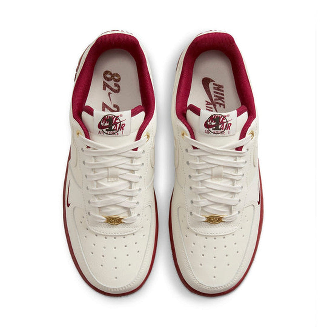 Nike Air Force 1 '07 SE '40th Anniversary - Sail Team Red'- Streetwear Fashion 950 - levefly.com