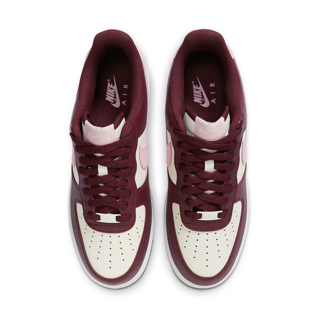 Nike Air Force 1 '07 'Sail Maroon'- Streetwear Fashion 950 - levefly.com