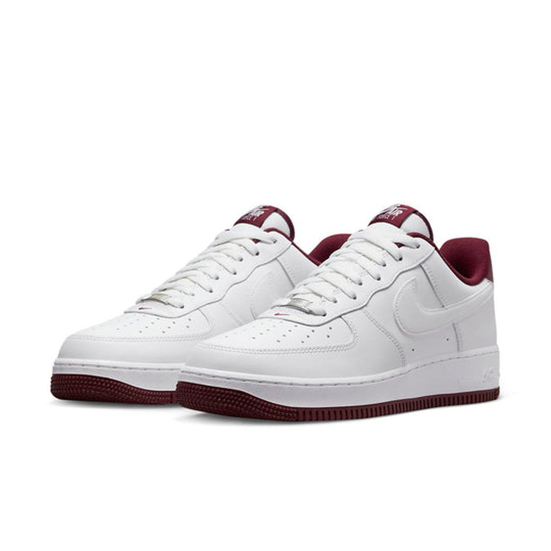 Nike Air Force 1 '07 'White Dark Beetroot'- Streetwear Fashion 950 - levefly.com