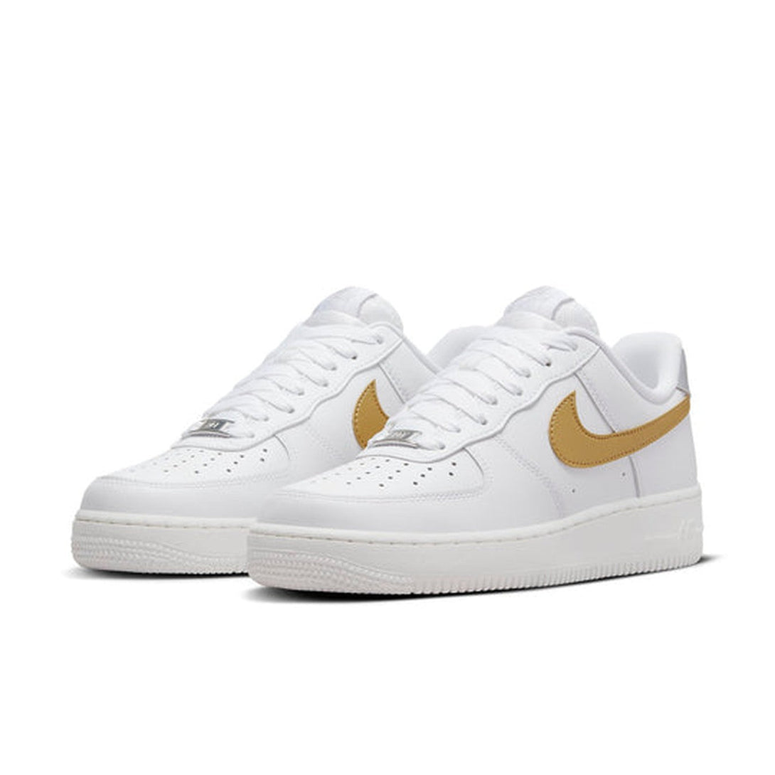 Nike Air Force 1 '07 'White Metallic Gold'- Streetwear Fashion 950 - levefly.com