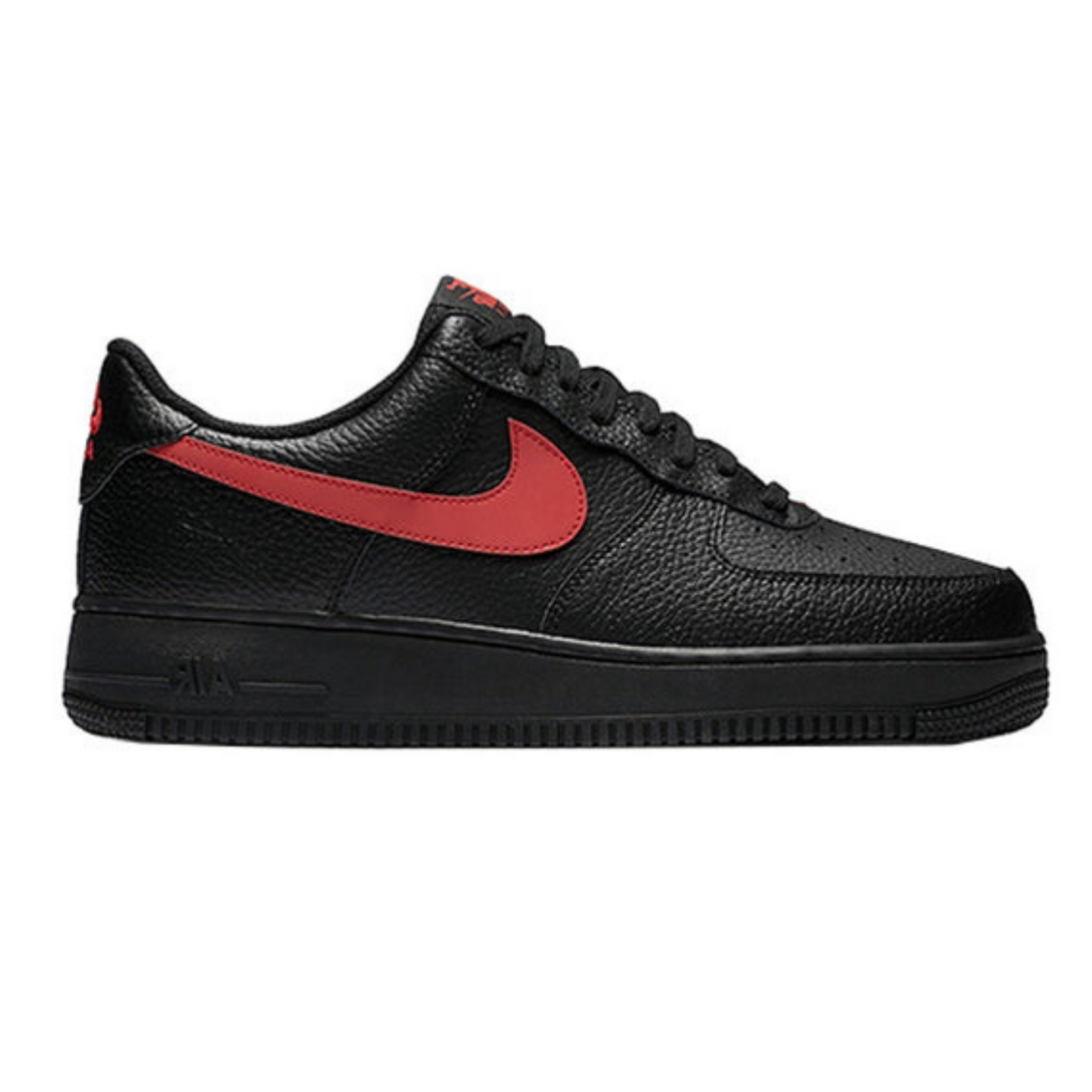 Nike Air Force 1 Low '07 'Black University Red'- Streetwear Fashion 950 - levefly.com