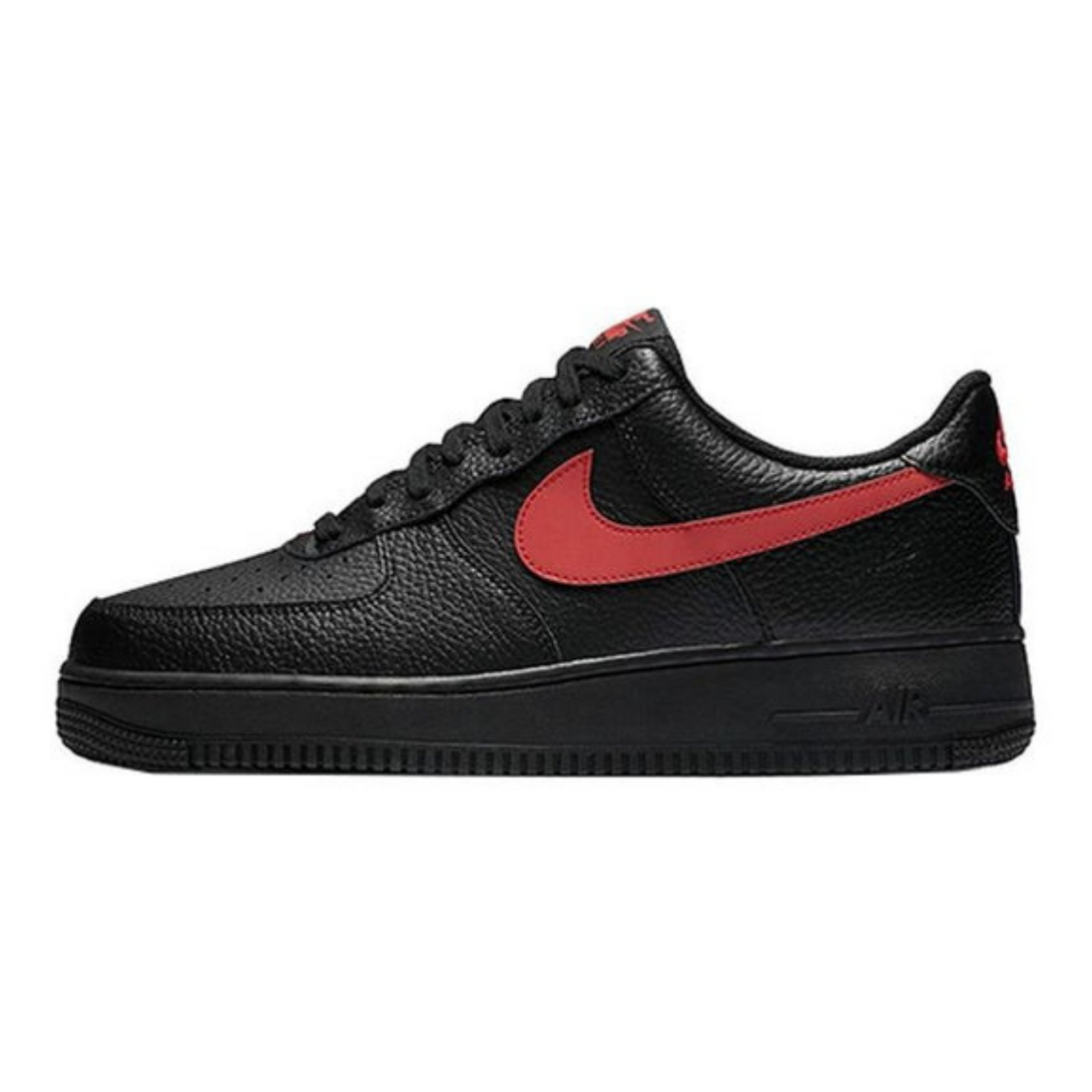 Nike Air Force 1 Low '07 'Black University Red'- Streetwear Fashion 950 - levefly.com