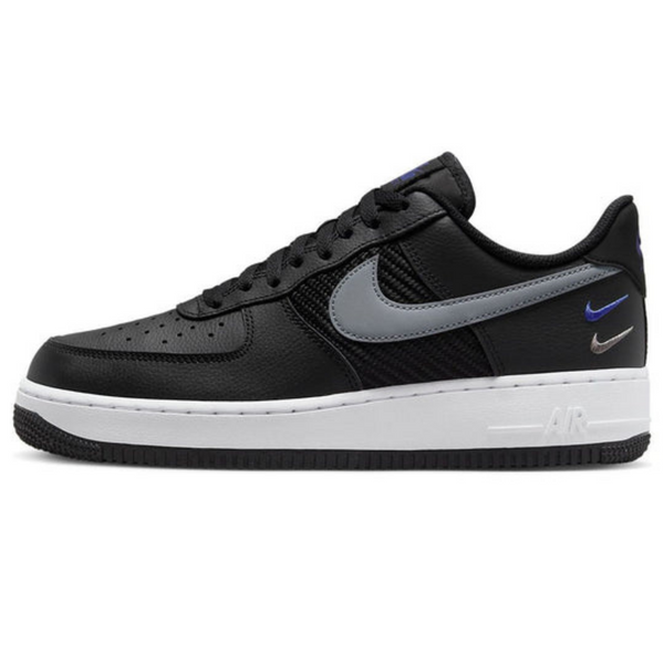 Nike Air Force 1 Low '07 'Double Swoosh Black Racer Blue'- Streetwear Fashion 950 - levefly.com