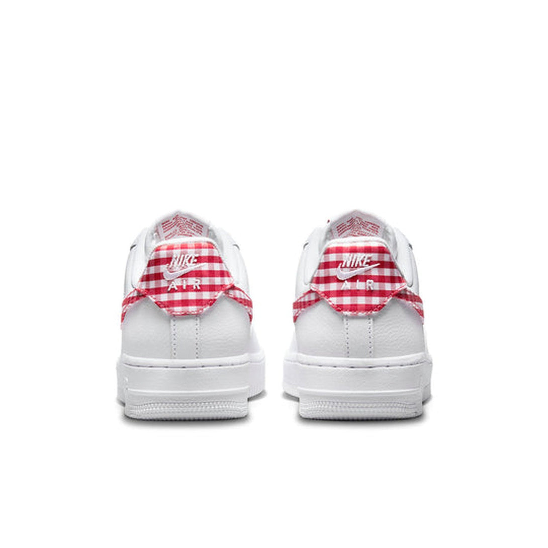 Nike Air Force 1 Low '07 Essential 'Mystic Red Gingham'- Streetwear Fashion 950 - levefly.com