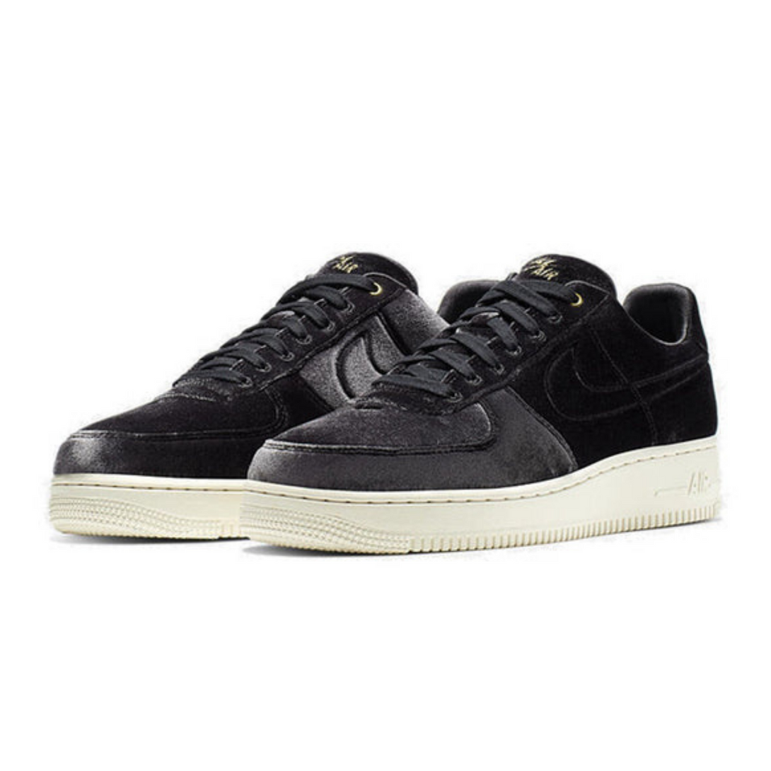 Nike Air Force 1 Low '07 Premium 'Black Velour'- Streetwear Fashion 950 - levefly.com