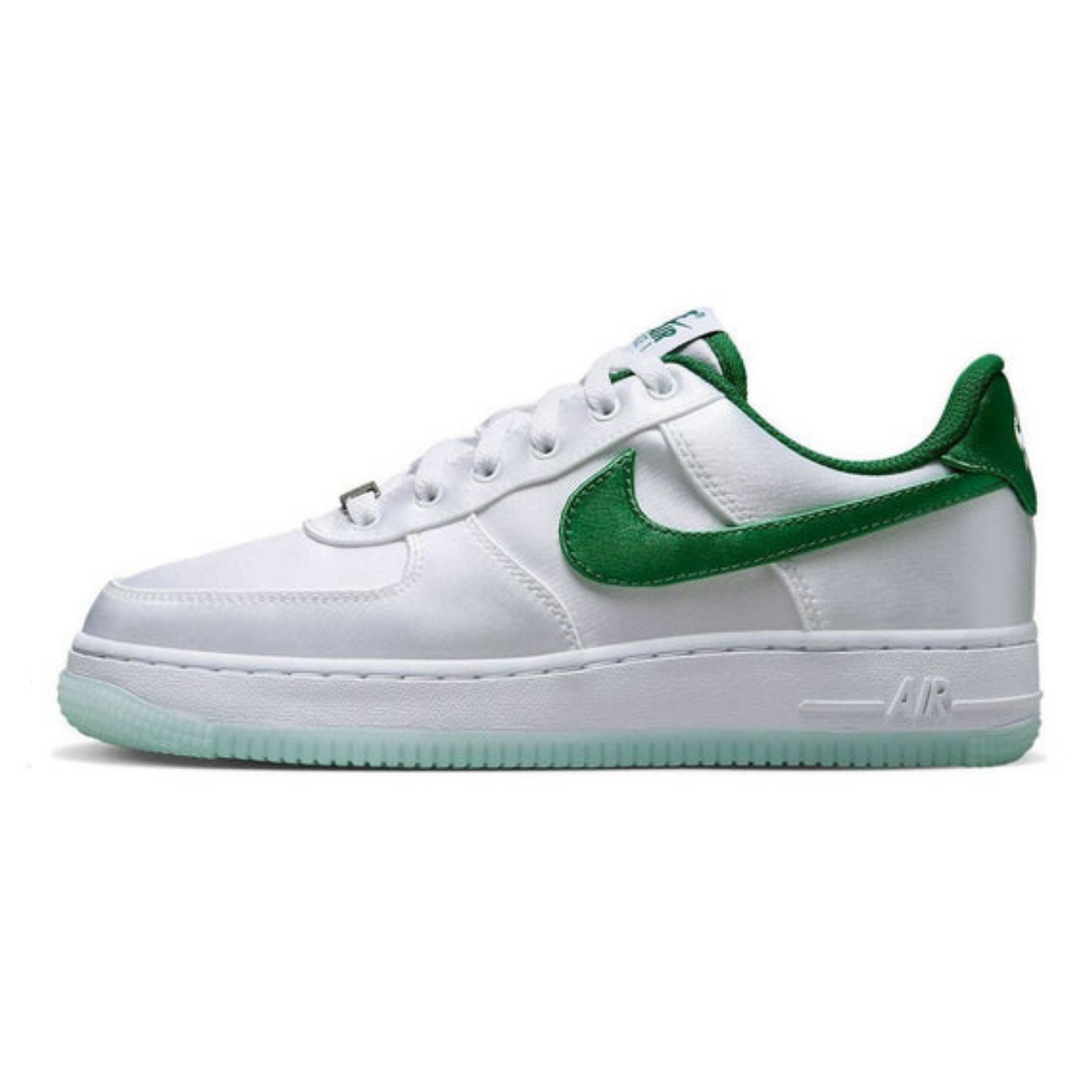 Nike Air Force 1 Low '07 'Satin' White Pine Green- Streetwear Fashion 950 - levefly.com