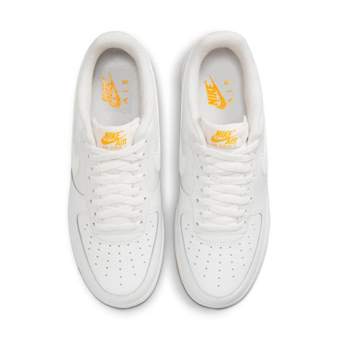 Nike Air Force 1 Low '07 'White University Gold Gum'- Streetwear Fashion 950 - levefly.com