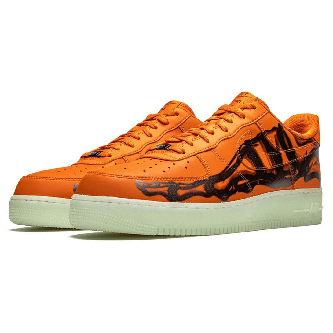 Nike Air Force 1 Low 'Orange Skeleton'- Streetwear Fashion 950 - levefly.com