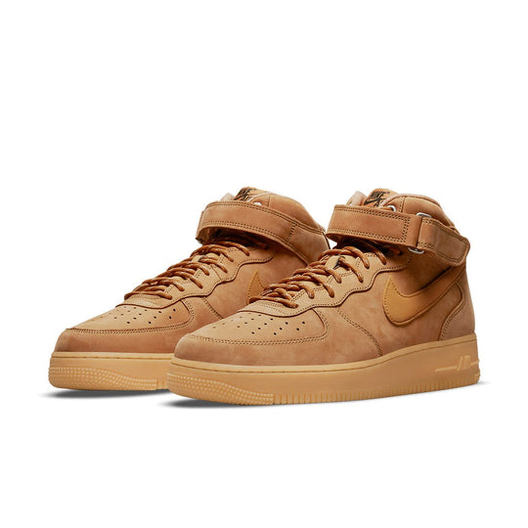 Nike Air Force 1 Mid '07 'Flax'- Streetwear Fashion 950 - levefly.com