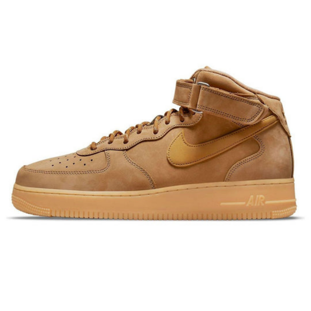 Nike Air Force 1 Mid '07 'Flax'- Streetwear Fashion 950 - levefly.com