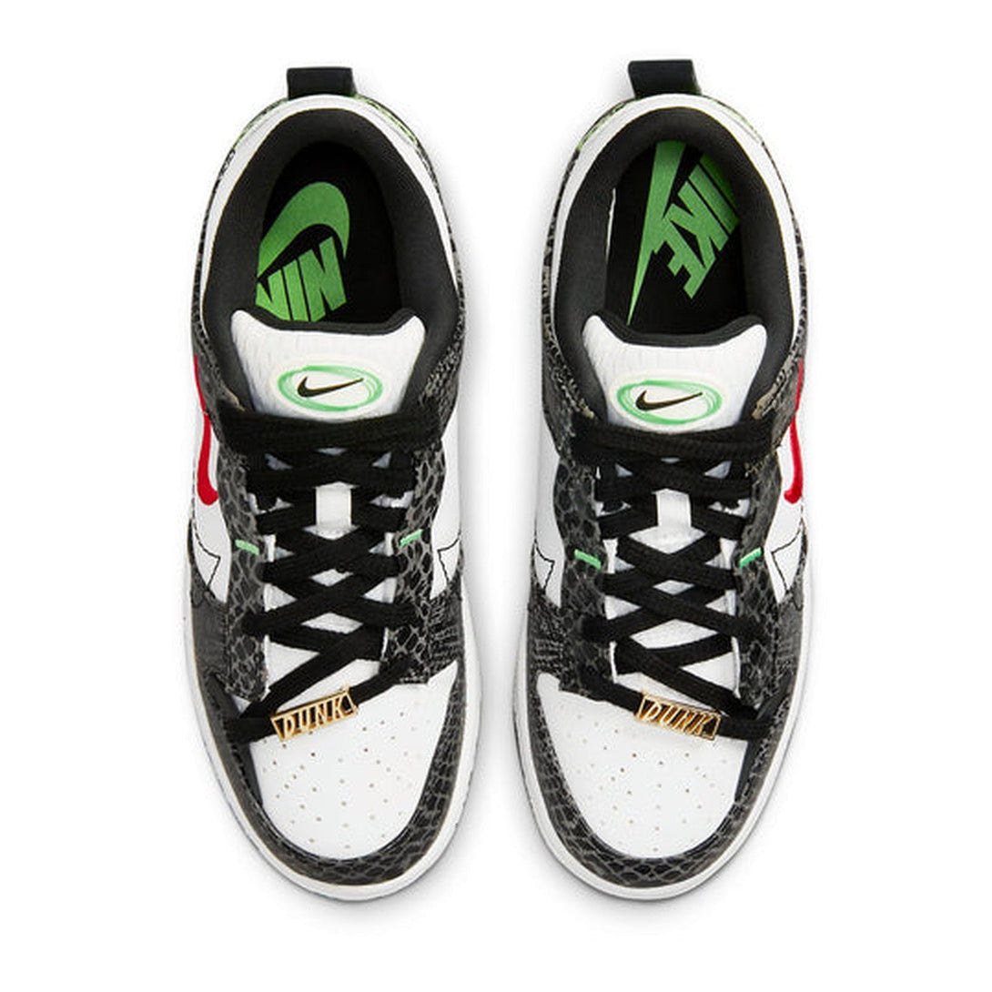 Nike Dunk Low Disrupt 2 'Just Do It - Black Snakeskin'- Streetwear Fashion 950 - levefly.com