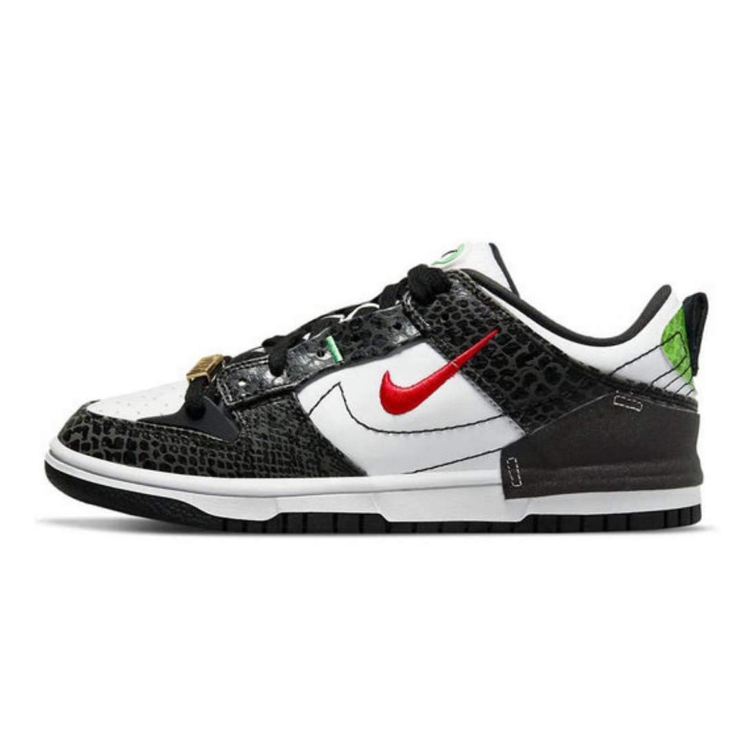 Nike Dunk Low Disrupt 2 'Just Do It - Black Snakeskin'- Streetwear Fashion 950 - levefly.com