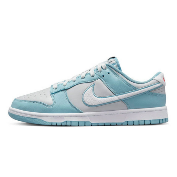 Nike Dunk Low 'Fleece Swoosh - Light Blue'- Streetwear Fashion 950 - levefly.com