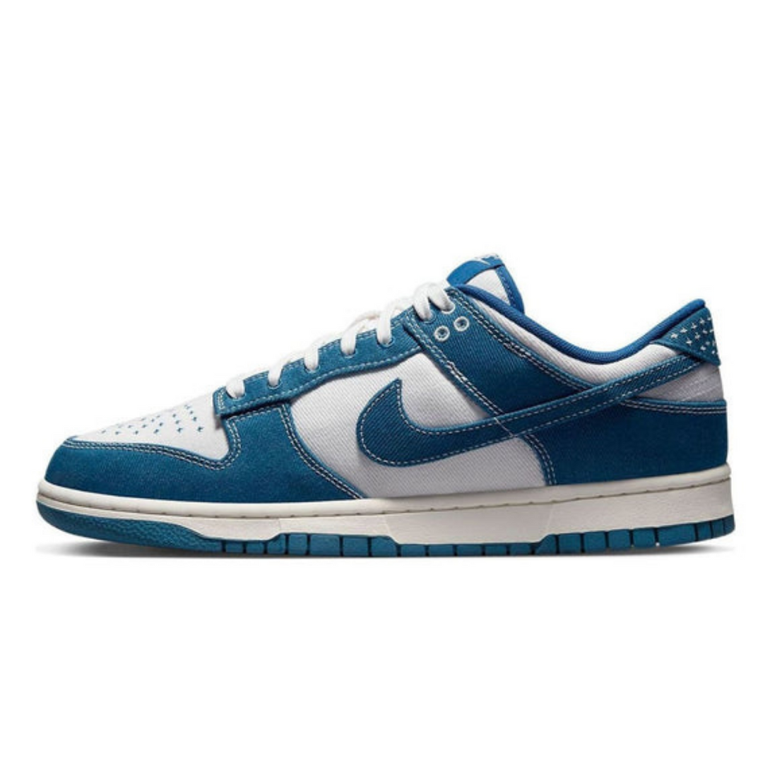 Nike Dunk Low 'Industrial Blue Sashiko'- Streetwear Fashion 950 - levefly.com