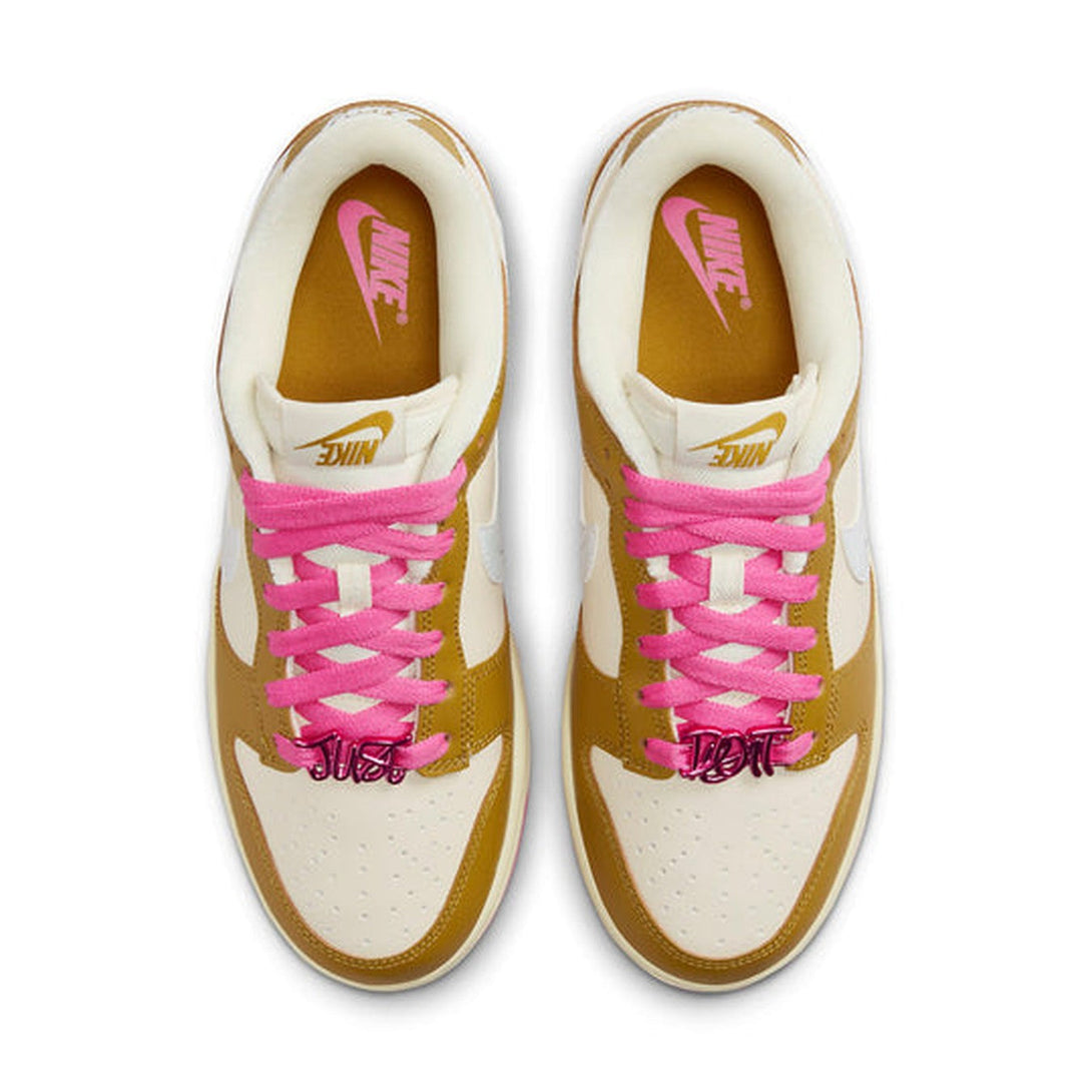 Nike Dunk Low 'Just Do It - Bronzine Pink'- Streetwear Fashion 950 - levefly.com