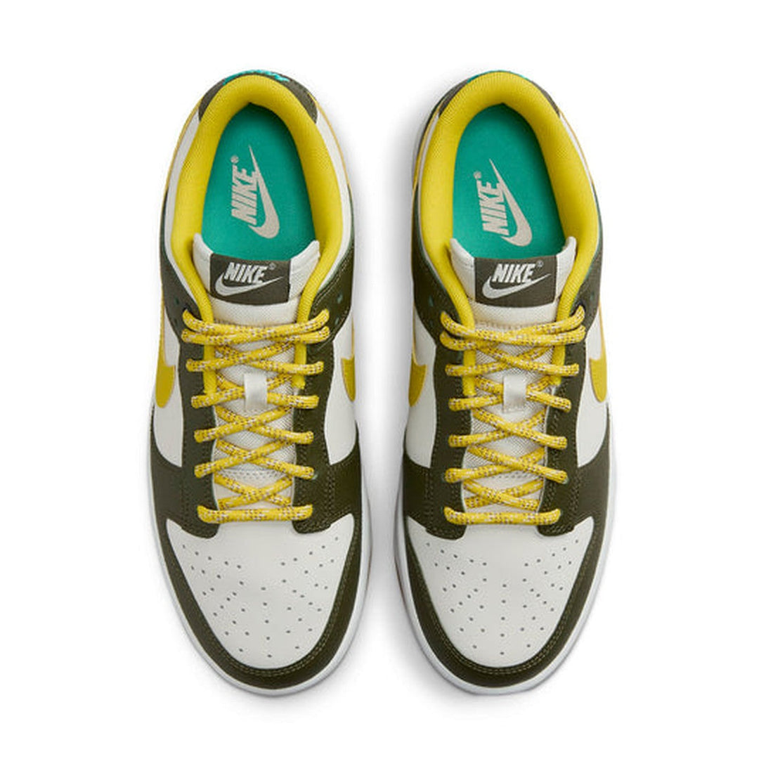 Nike Dunk Low Retro PRM 'Cargo Khaki Vivid Sulfur'- Streetwear Fashion 950 - levefly.com