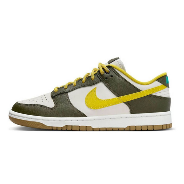 Nike Dunk Low Retro PRM 'Cargo Khaki Vivid Sulfur'- Streetwear Fashion 950 - levefly.com