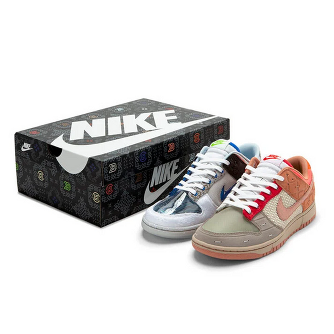 Nike Dunk Low SP 'What The CLOT'- Streetwear Fashion 950 - levefly.com