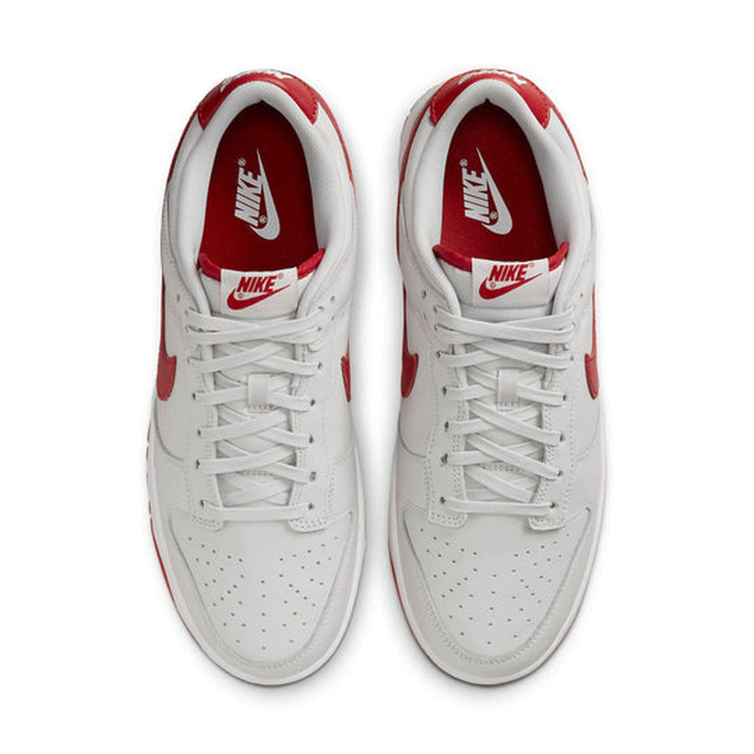 Nike Dunk Low 'Vast Grey Varsity Red'- Streetwear Fashion 950 - levefly.com