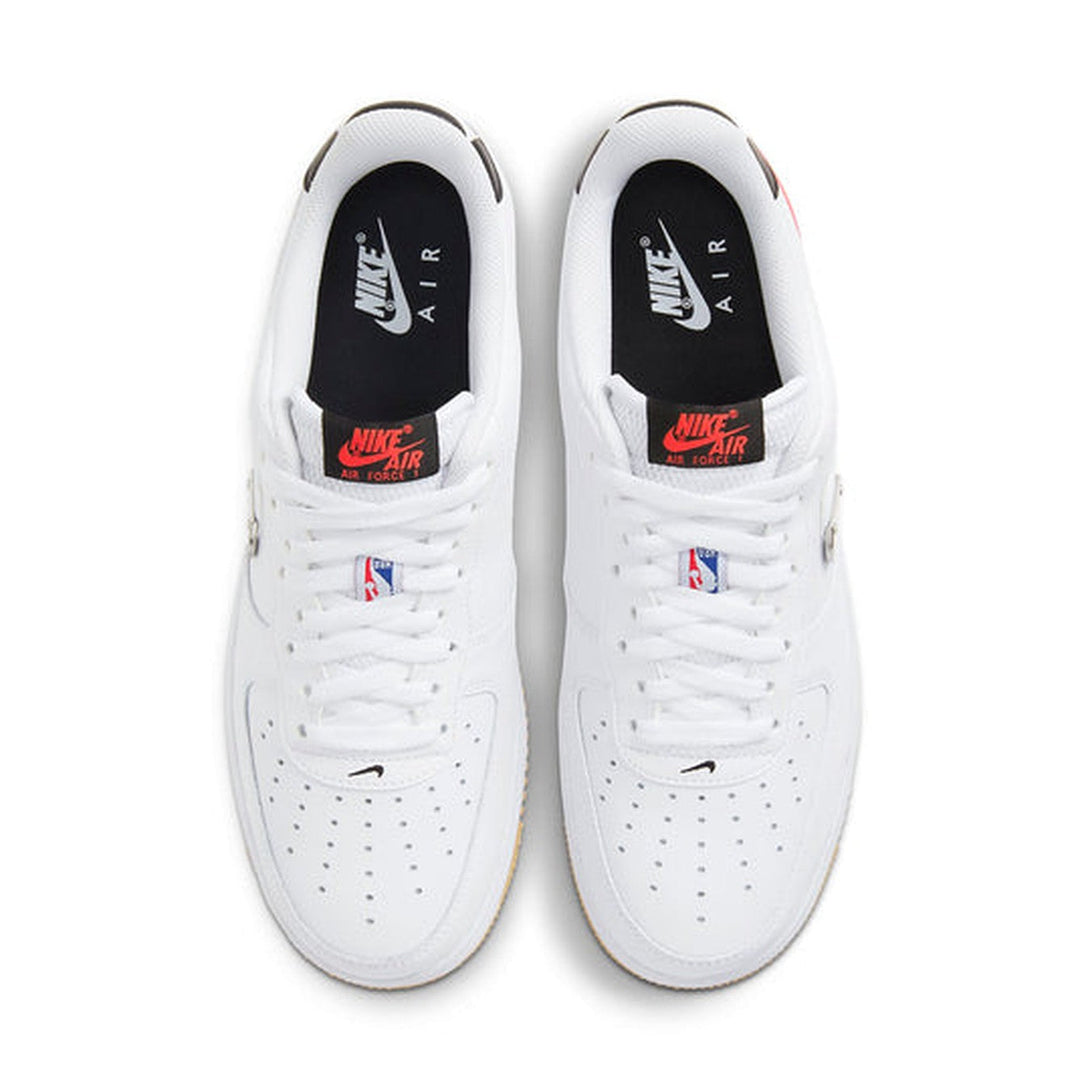 Nike NBA x Air Force 1 '07 LV8 'White Bright Crimson'- Streetwear Fashion 950 - levefly.com