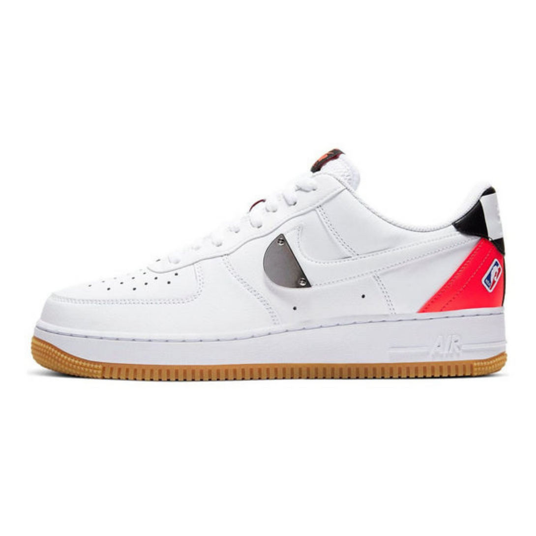 Nike NBA x Air Force 1 '07 LV8 'White Bright Crimson'- Streetwear Fashion 950 - levefly.com