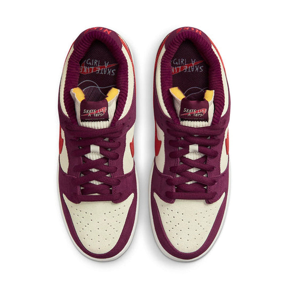 Nike SB Dunk Low 'Summit White Barely Rose University Red'- Streetwear Fashion 950 - levefly.com