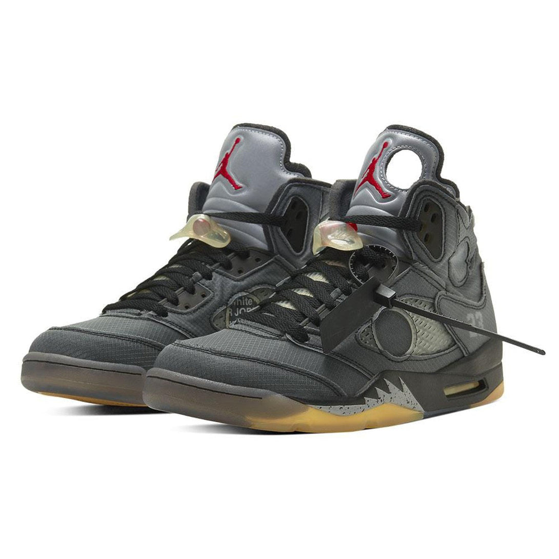 OFF-WHITE x Air Jordan 5 Retro SP 'Muslin'- Streetwear Fashion 950 - levefly.com