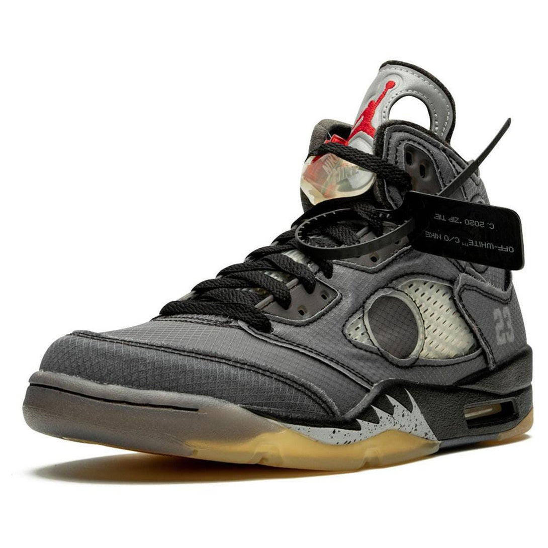 OFF-WHITE x Air Jordan 5 Retro SP 'Muslin'- Streetwear Fashion 950 - levefly.com