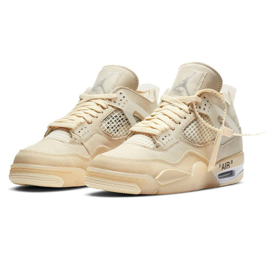 OFF-WHITE x Wmns Air Jordan 4 SP 'Sail'- Streetwear Fashion 950 - levefly.com