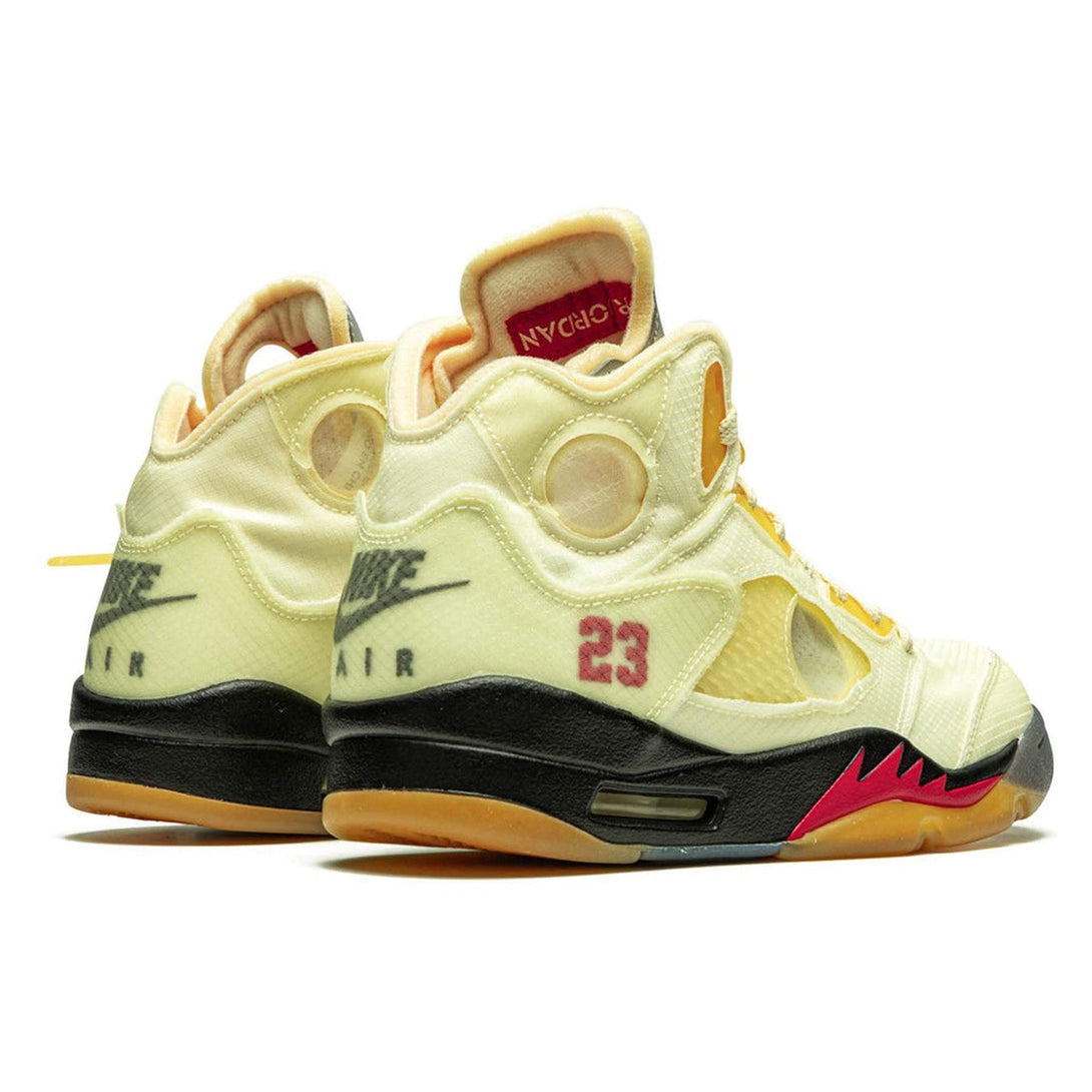 Off-White x Air Jordan 5 SP 'Sail'- Streetwear Fashion 950 - levefly.com