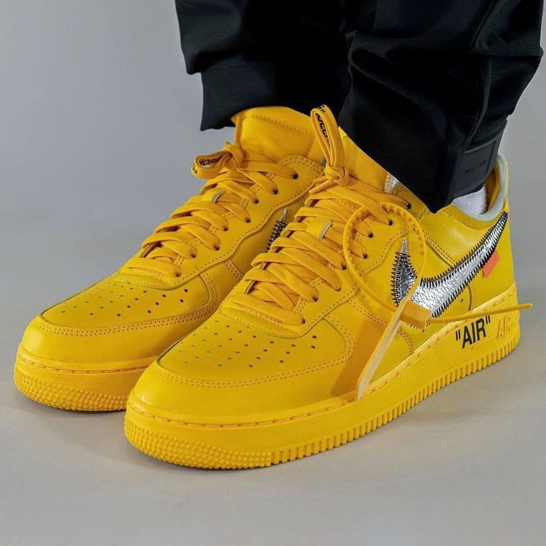 Off-White x Nike Air Force 1 Low ‘Lemonade’- Streetwear Fashion 950 - levefly.com