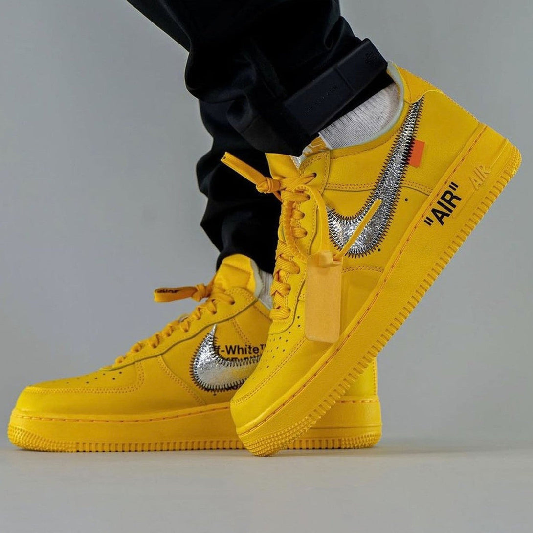 Off-White x Nike Air Force 1 Low ‘Lemonade’- Streetwear Fashion 950 - levefly.com