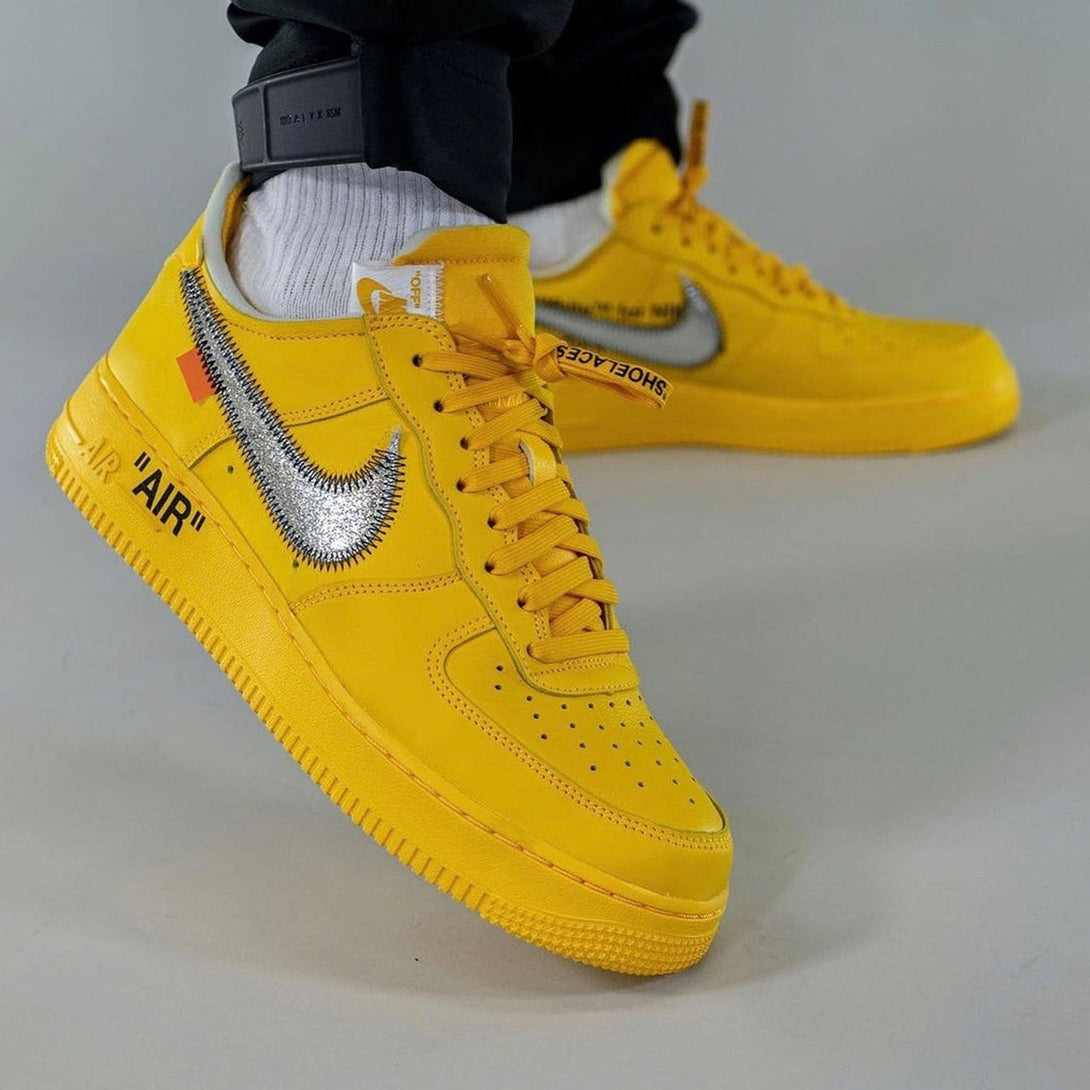 Off-White x Nike Air Force 1 Low ‘Lemonade’- Streetwear Fashion 950 - levefly.com