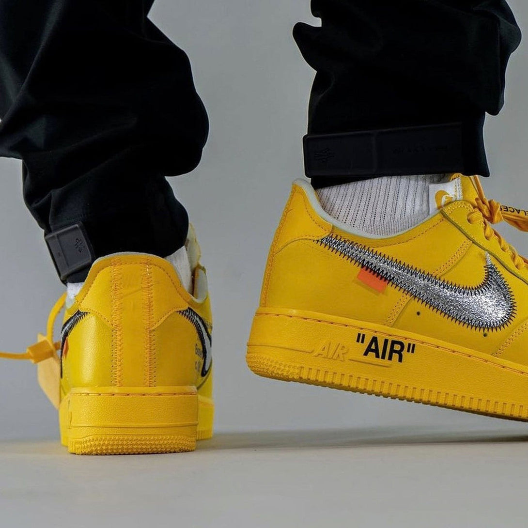 Off-White x Nike Air Force 1 Low ‘Lemonade’- Streetwear Fashion 950 - levefly.com