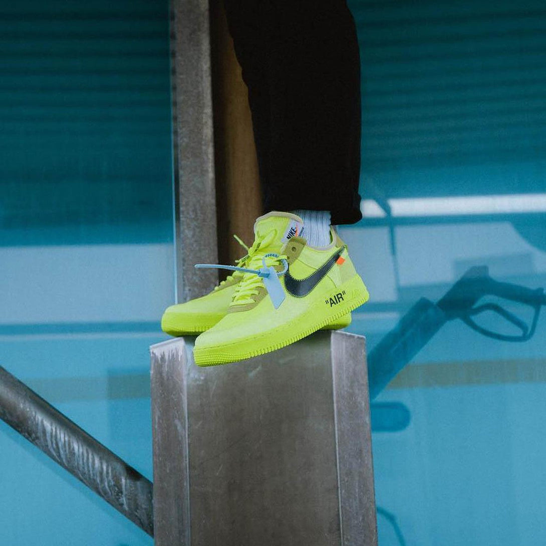 Off-White x Nike Air Force 1 Volt- Streetwear Fashion 950 - levefly.com