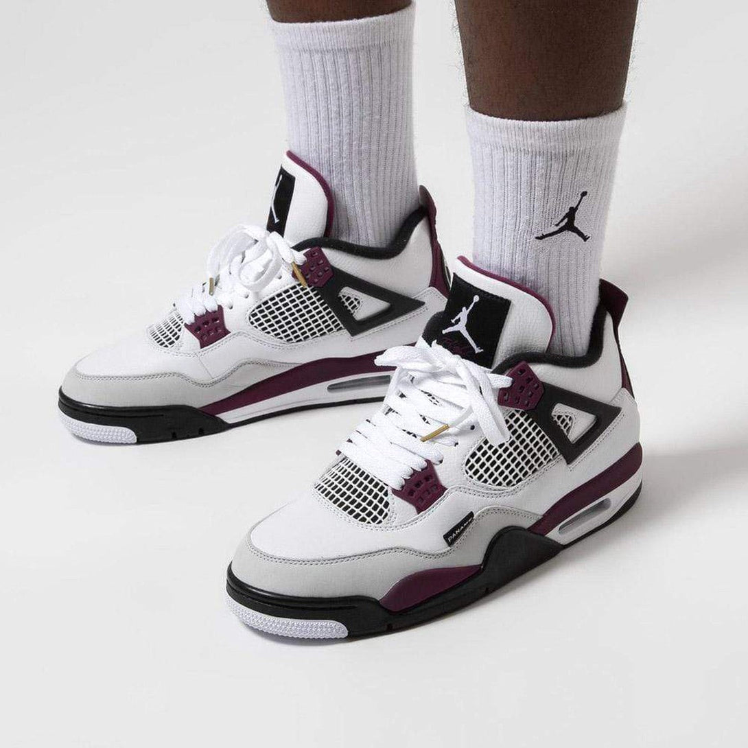 Paris Saint-Germain x Air Jordan 4 Retro 'Bordeaux'- Streetwear Fashion 950 - levefly.com