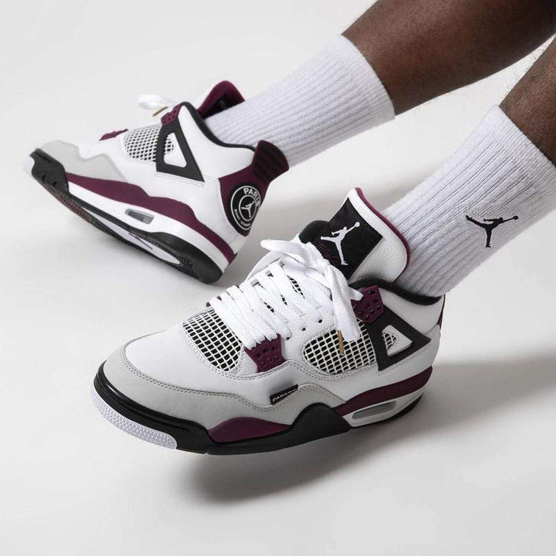 Paris Saint-Germain x Air Jordan 4 Retro 'Bordeaux'- Streetwear Fashion 950 - levefly.com