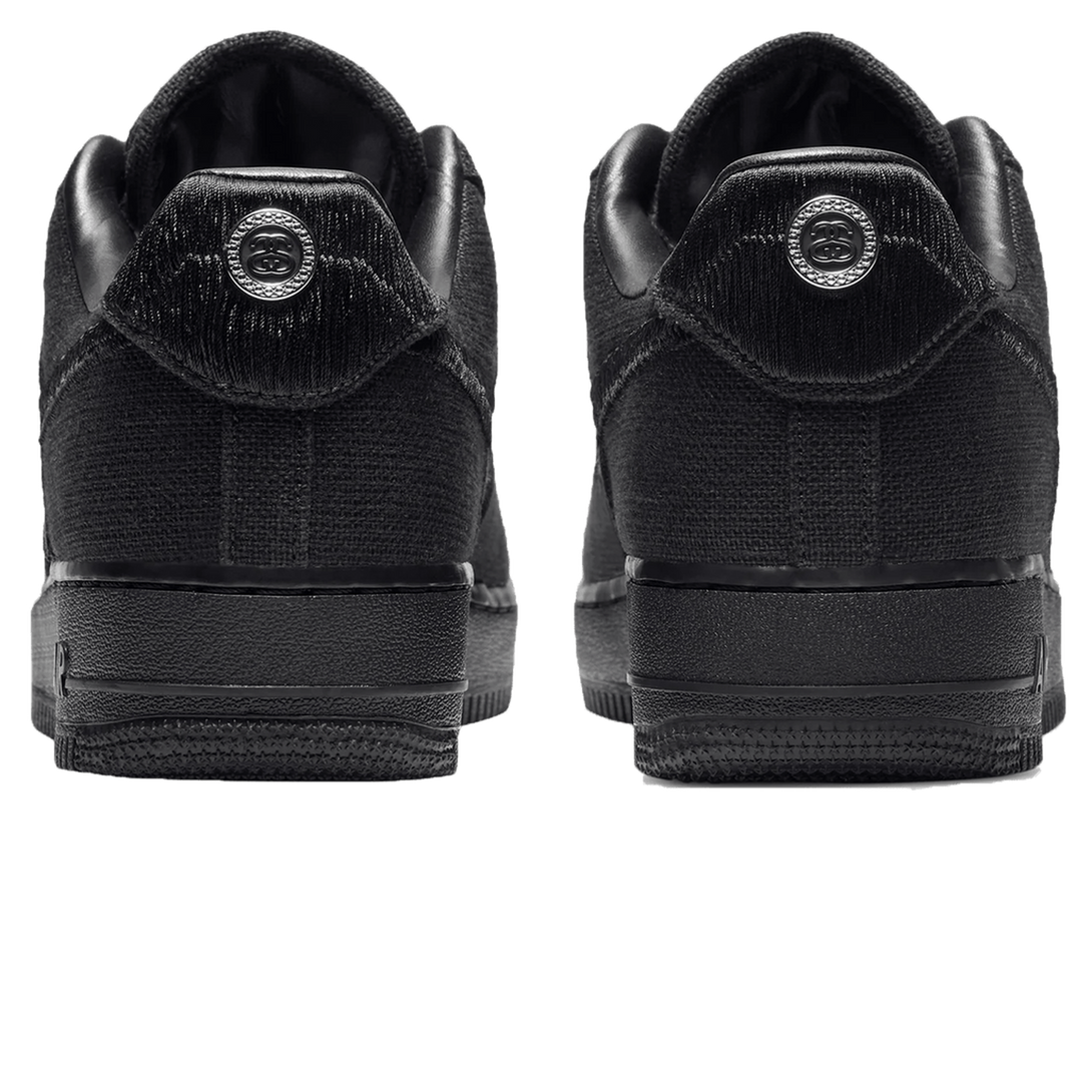 Stussy x Nike Air Force 1 Low 'Triple Black'- Streetwear Fashion 950 - levefly.com