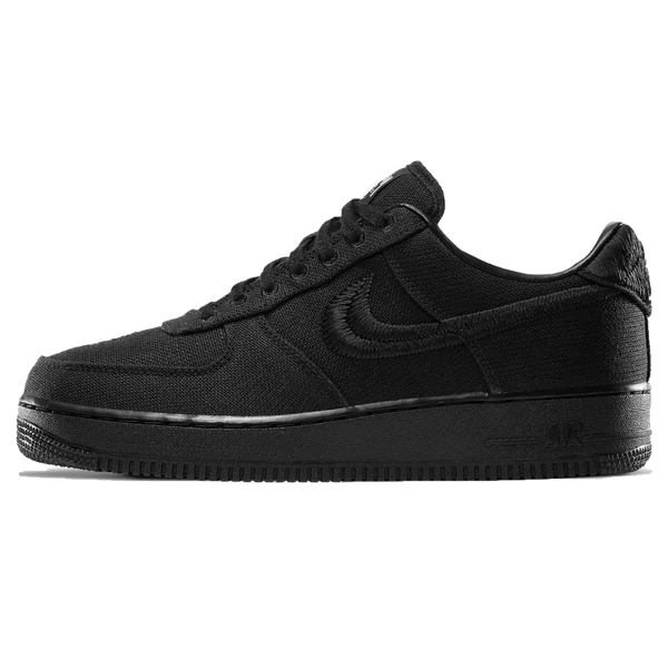 Stussy x Nike Air Force 1 Low 'Triple Black'- Streetwear Fashion 950 - levefly.com