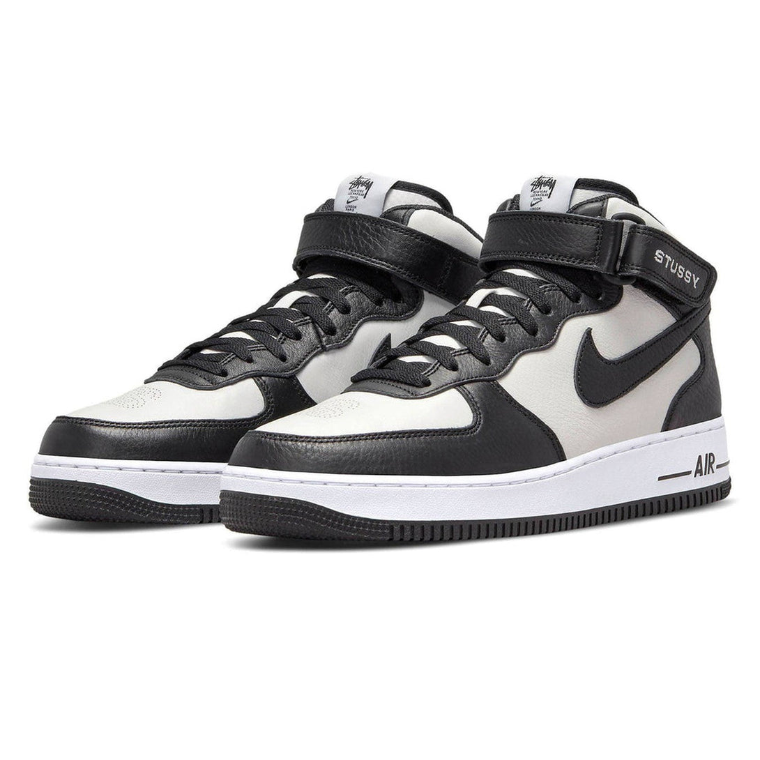 Stussy x Nike Air Force 1 Mid 'Black White'- Streetwear Fashion 950 - levefly.com