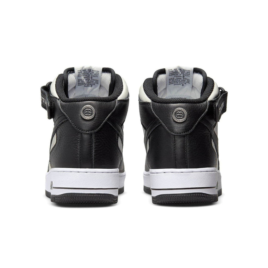 Stussy x Nike Air Force 1 Mid 'Black White'- Streetwear Fashion 950 - levefly.com