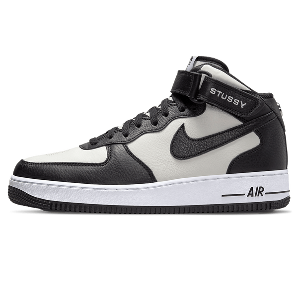 Stussy x Nike Air Force 1 Mid 'Black White'- Streetwear Fashion 950 - levefly.com