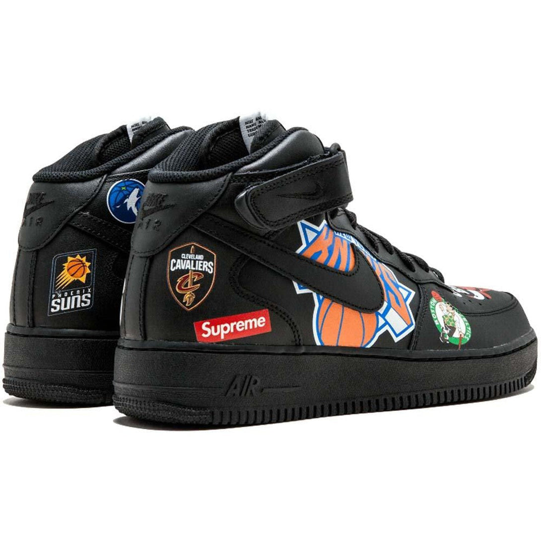 Supreme x NBA x Air Force 1 Mid 07 'Black'- Streetwear Fashion 950 - levefly.com