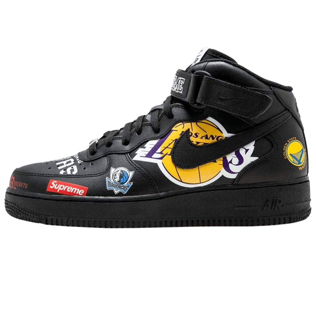 Supreme x NBA x Air Force 1 Mid 07 'Black'- Streetwear Fashion 950 - levefly.com