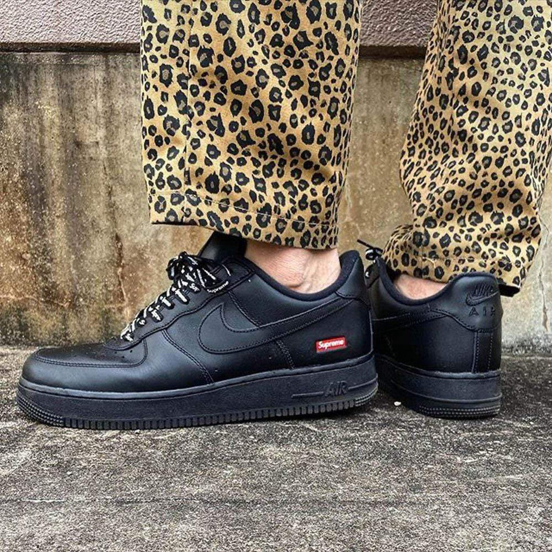 Supreme x Nike Air Force 1 Low 'Box Logo - Black'- Streetwear Fashion 950 - levefly.com