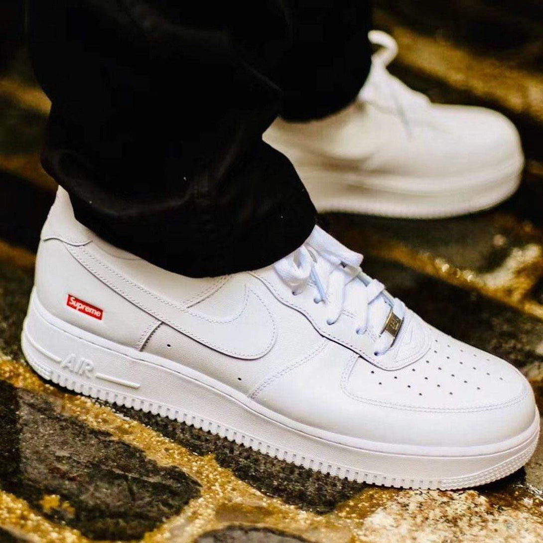 Supreme x Nike Air Force 1 Low 'Box Logo - White'- Streetwear Fashion 950 - levefly.com