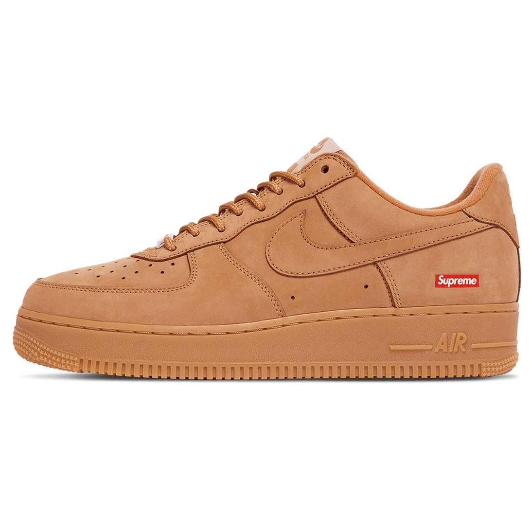 Supreme x Nike Air Force 1 Low SP 'Flax'- Streetwear Fashion 950 - levefly.com