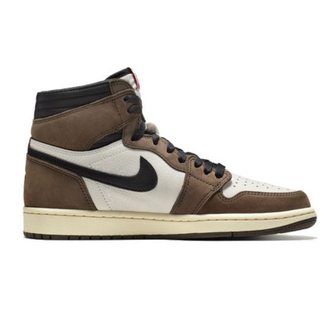 Travis Scott x Air Jordan 1 Retro High OG 'Mocha'- Streetwear Fashion 950 - levefly.com