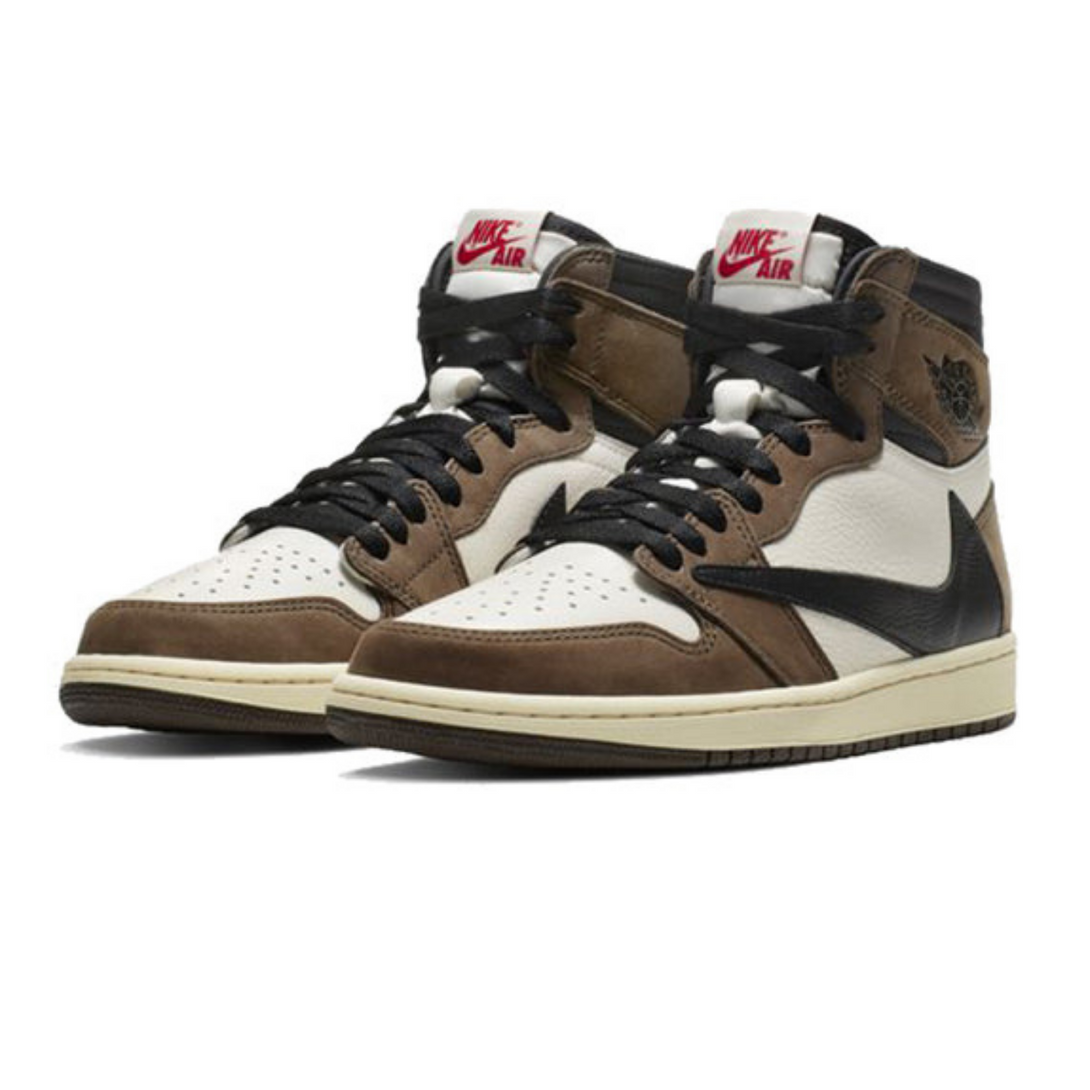 Travis Scott x Air Jordan 1 Retro High OG 'Mocha'- Streetwear Fashion 950 - levefly.com